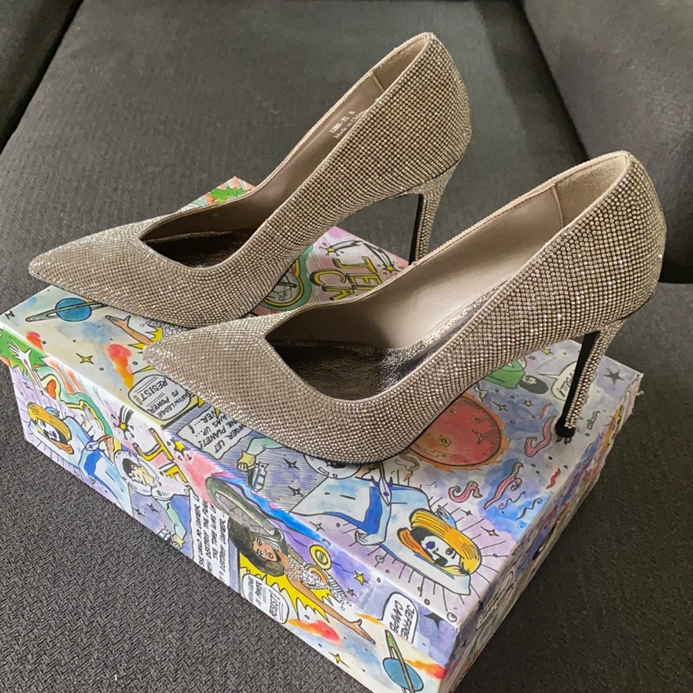 Jeffery Campbell Lure-JS Crystal Embellished Pump